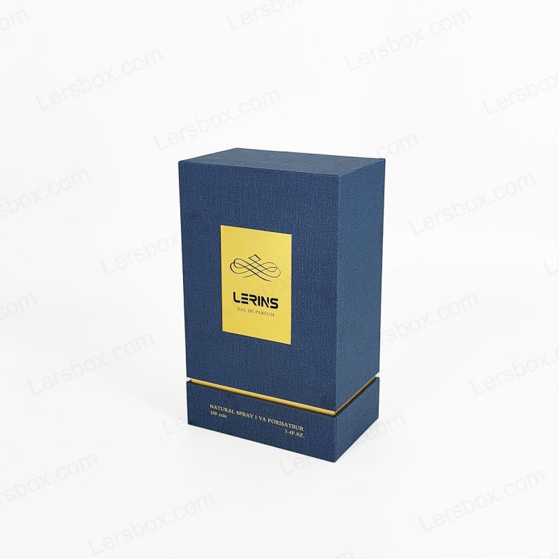 Altın Folyo Logosu Rijit Parfüm Ambalajı Premium EVA Tepsi İç HP004