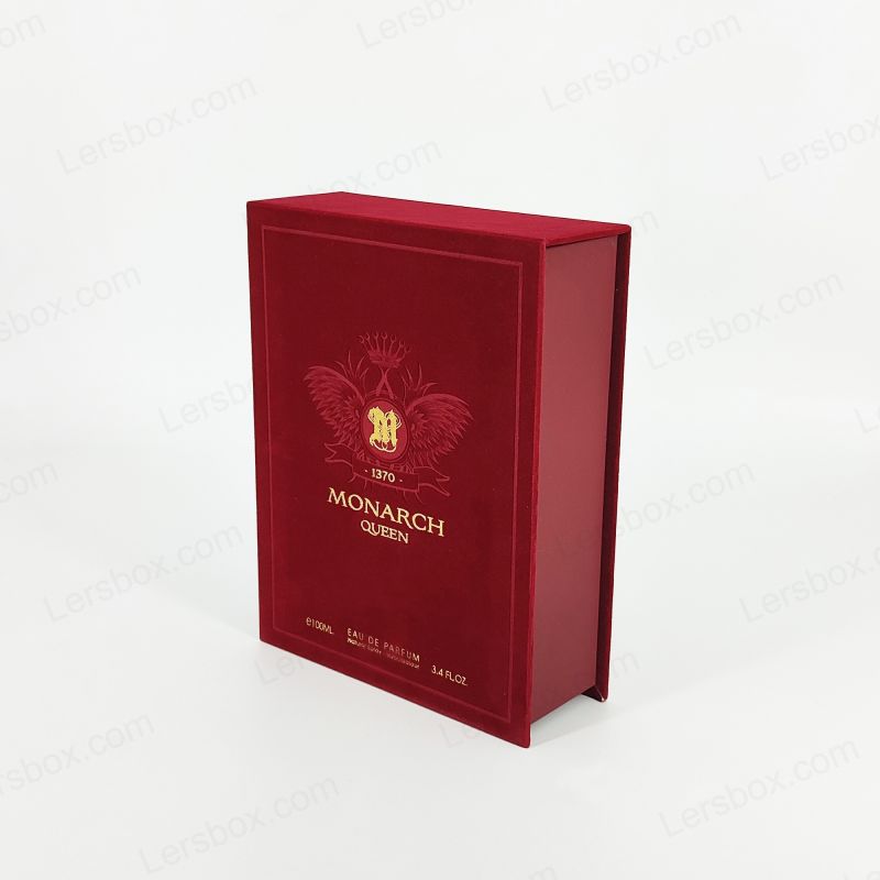 Altın folyo detaylı ve EVA Insert Yastık HP010 ile üst düzey sert parfüm kutusu